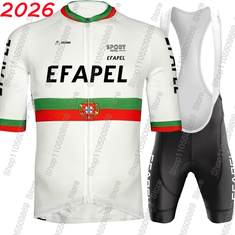 Summer Clothing Sale Men - Portekiz 2026 Efapel Takımı Bisiklet Forması