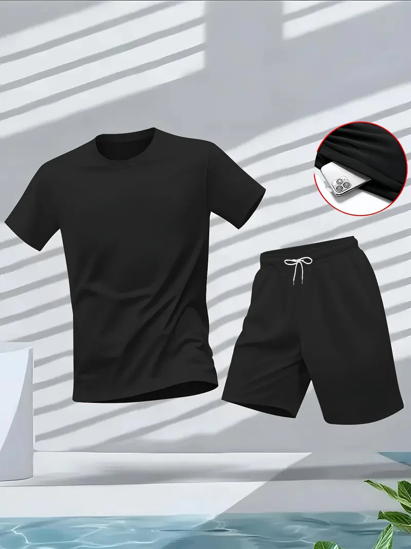 Summer Clothing Men Fashion - Erkek Takım Elbise 2'li Set Moda