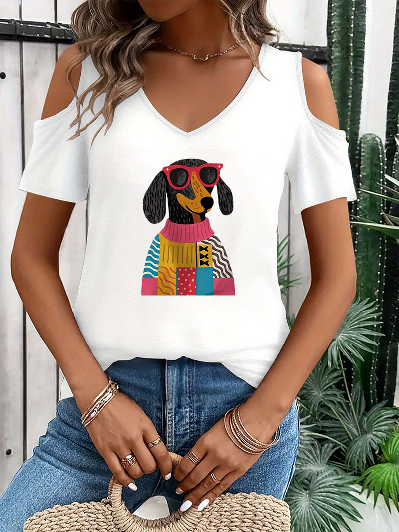 Summer Clothing Drop - Hip Hop V Yaka Dachshund Köpek