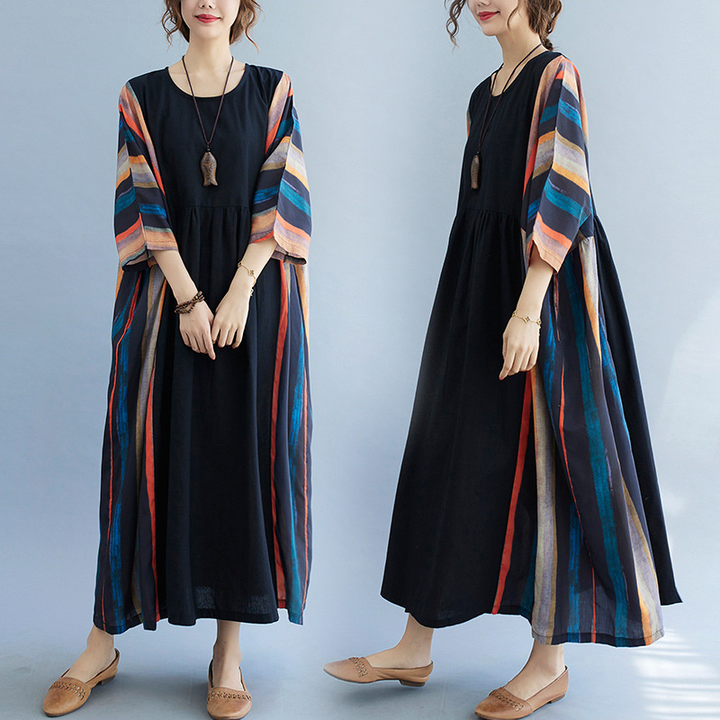 Indian Summer Vintage Clothing - Hint Pakistan Elbise Kadın Bohem Tarzı