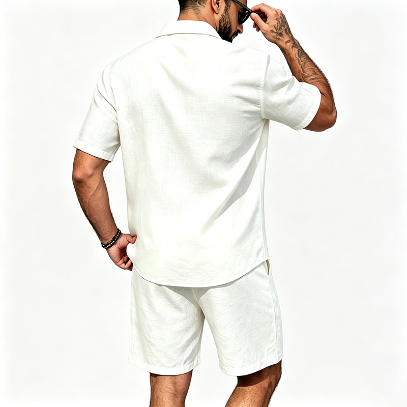 Erkekler Keten İki Parçalı Kıy - Summer Clothing Trends incelemesi ve fiyatı