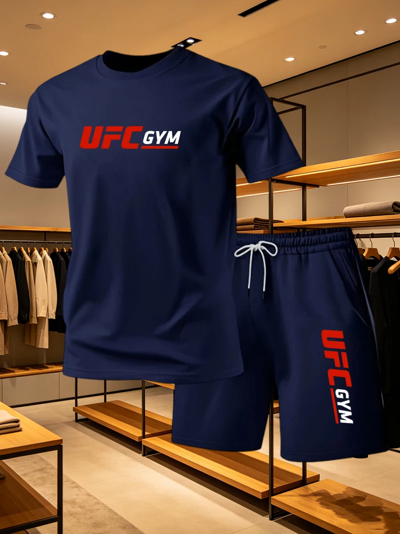 Erkek Moda Tişört Şort UFC Gün - Summer Clothing Men Fashion incelemesi ve fiyatı
