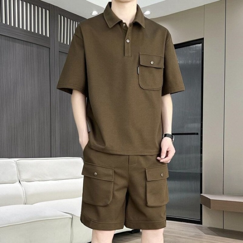 Erkek Yazlık Kısa Kollu Polo Y - Summer Clothing Sets Men incelemesi ve fiyatı