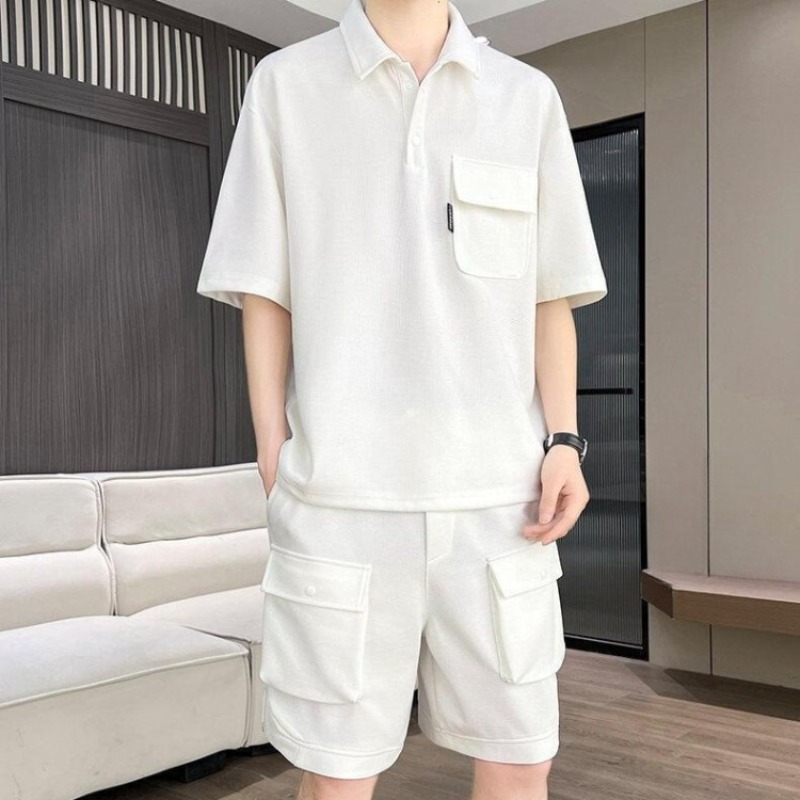Erkek Yazlık Kısa Kollu Polo Y - Summer Clothing Sets Men incelemesi ve fiyatı