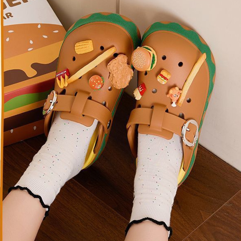 Komik Hamburger yazlık terlik  - Summer Clothing Wraps incelemesi ve fiyatı