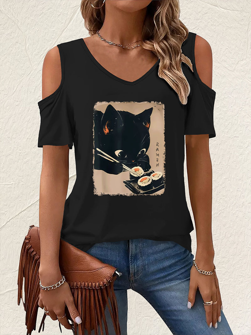 Japon Tarzı Kedi Ramen Yiyor V - Summer Clothing Drop incelemesi ve fiyatı