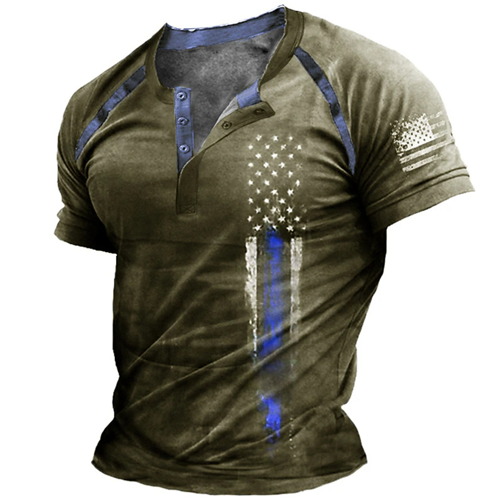 Komik 3D Amerikan Bayrağı Bask - Summer Clothing Men Fashion incelemesi ve fiyatı